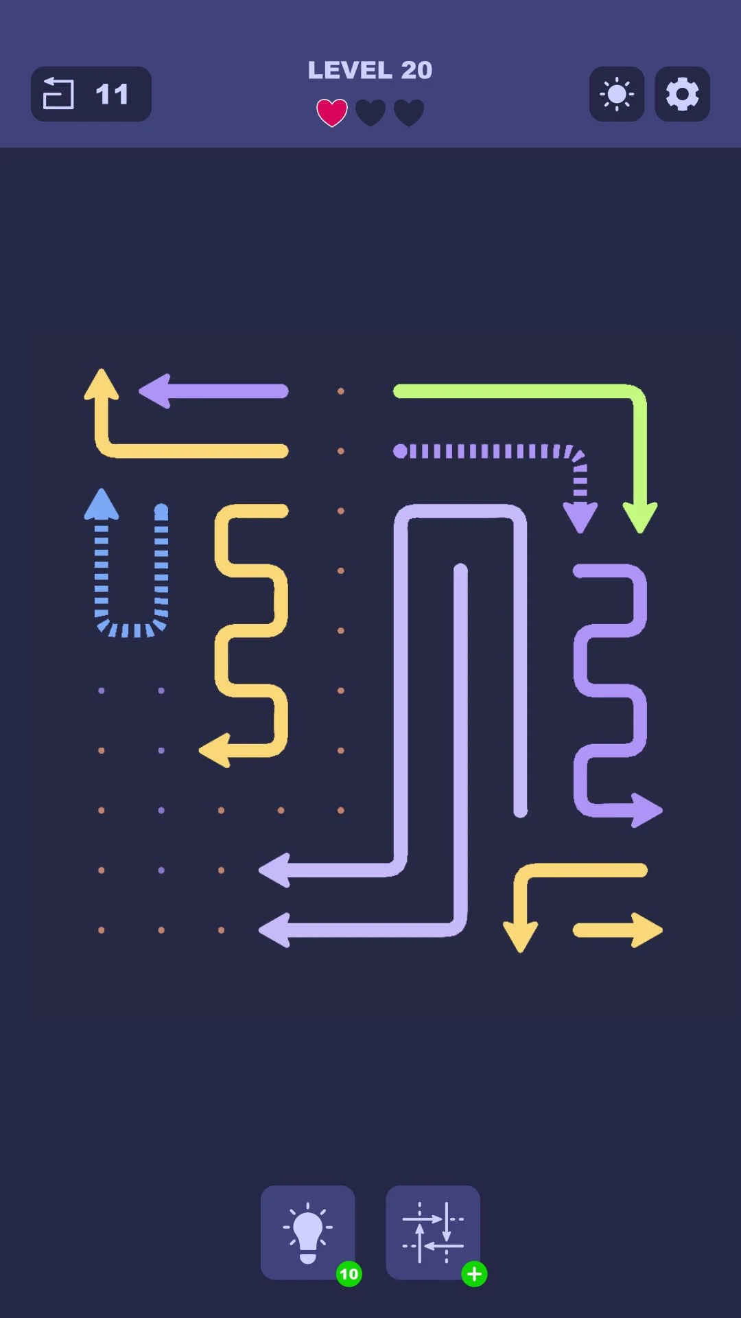 Arrow Traffic: Clear the Grid screenshot