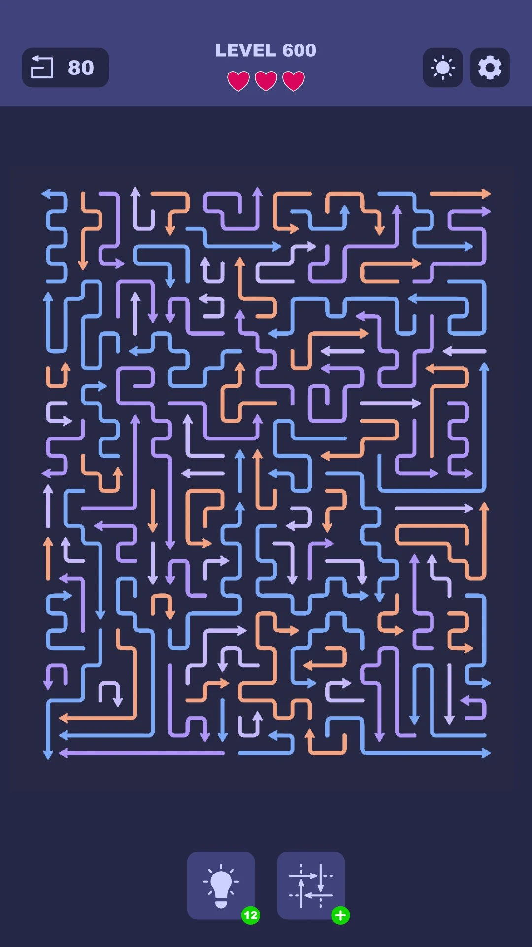 Arrow Traffic: Clear the Grid screenshot