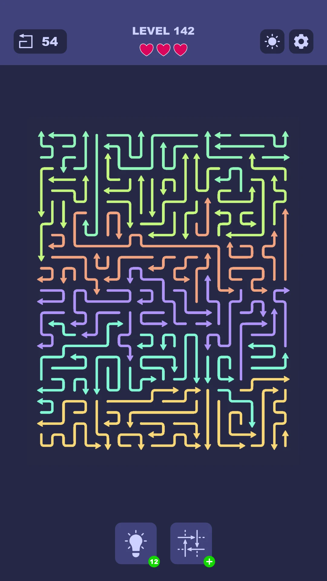 Arrow Traffic: Clear the Grid screenshot